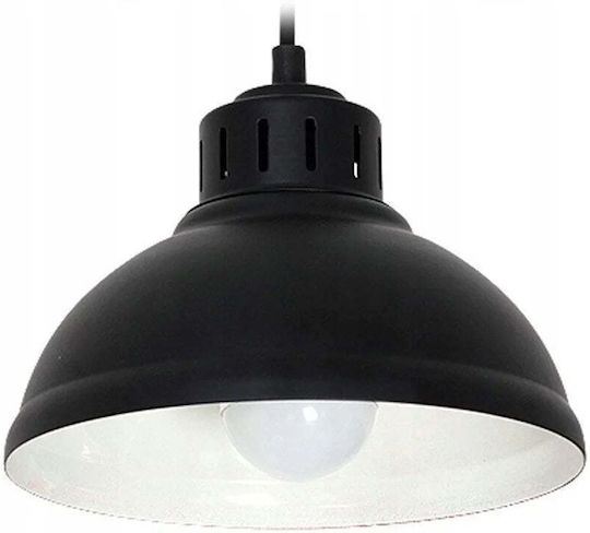 Luminex Sven Pendant Light Black Bell with Socket E27