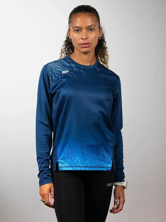 Sportliche Herrenbluse Langarm Blau