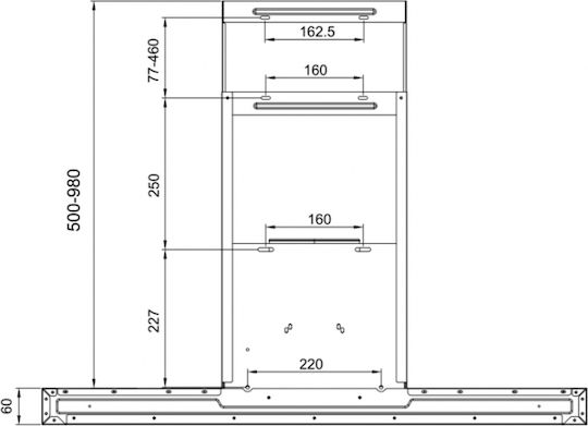 Cecotec Flux TT 605500 Аспиратор Комин 60cm Inox
