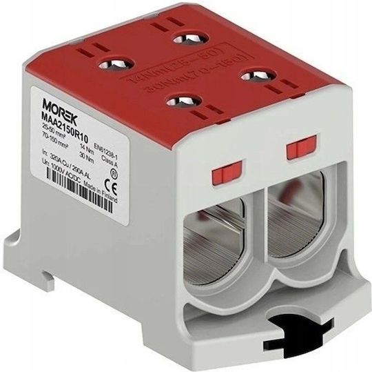 Conector Otl150-2 Culoare Roșie 2xal/cu 25-150mm2 1000v Clește Universal Maa2150r10