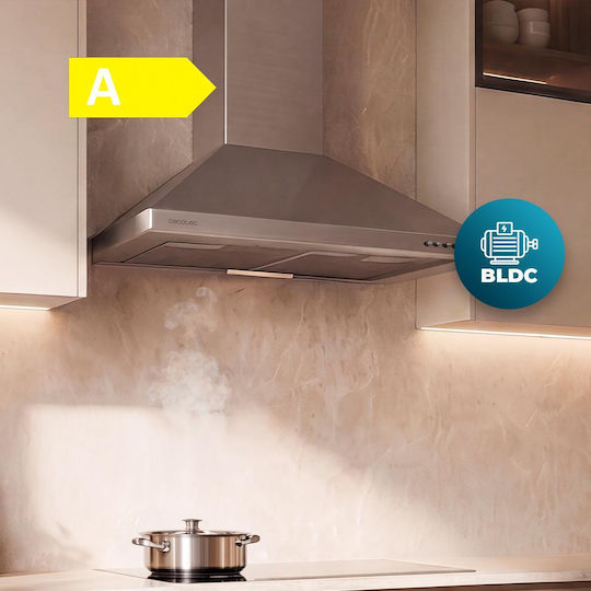Cecotec Bolero Flux PM 604000 Απορροφητήρας Καμινάδα 60cm Inox