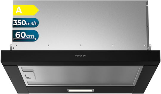 Bolero Flux TLM 603500 Συρόμενος Απορροφητήρας 60cm Μαύρος