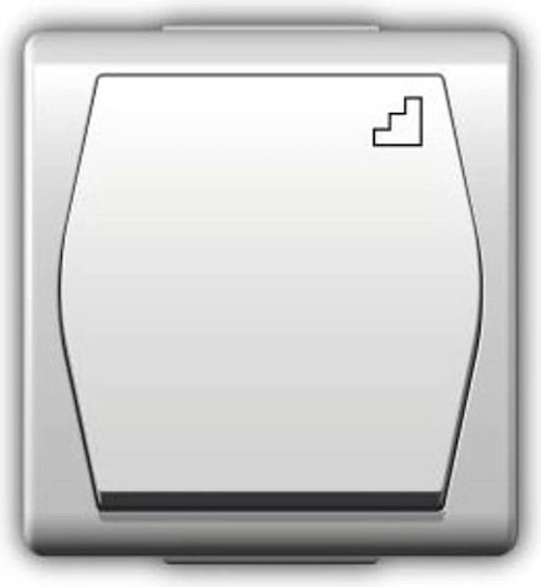 Elektro Plast Waterproof Wall Switch Lighting One-Way White