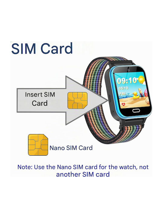 Παιδικό Smartwatch Smartwatch Μαύρο