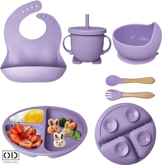 Set de Făcut Mâncare din Silicon Violet 6 buc