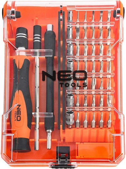 Neo Tools Șurubelniță cu 45 de vârfuri interschimbabile