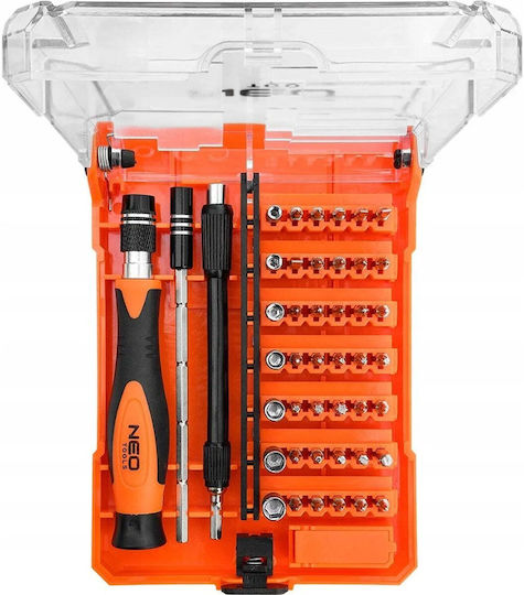 Neo Tools Șurubelniță cu 45 de vârfuri interschimbabile