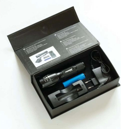 Tiross Taschenlampe LED IPX4 Schwarz