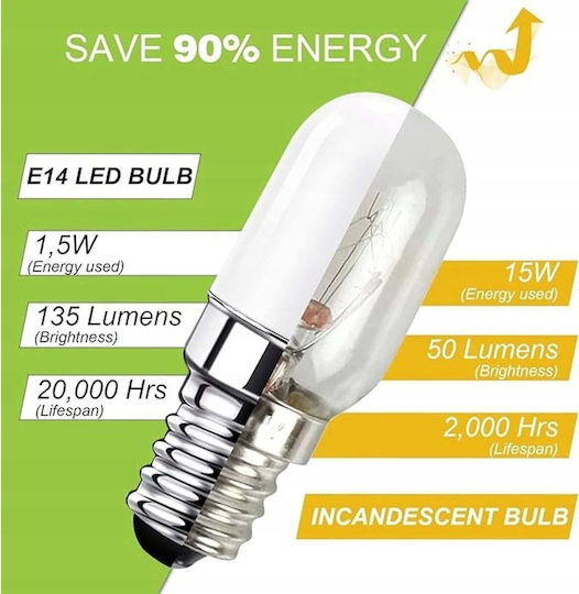 Helios Λάμπα LED 3W για Ντουί E14 Θερμό Λευκό 250lm