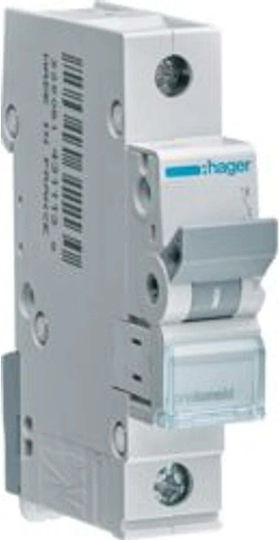 Hager Αυτόματη Ασφάλεια 2A Μονοπολική AC/DC MCN113E
