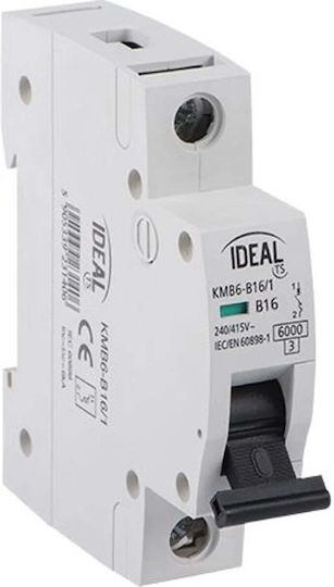 Ideal Αυτόματη Ασφάλεια 10A Μονοπολική AC 23145