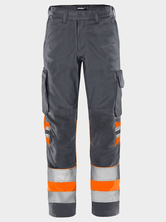 Fristads Reflektierend Arbeitshose Gray