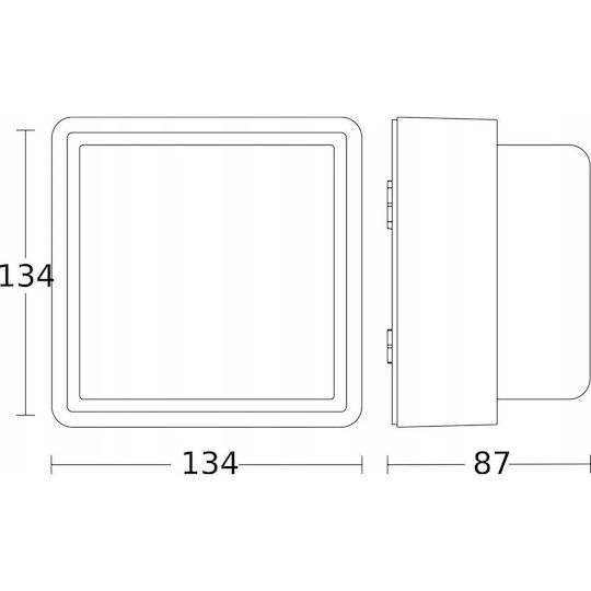 Steinel Επιτοίχια Εξωτερική Πλαφονιέρα LED IP44 9W με Θερμό Λευκό Φως