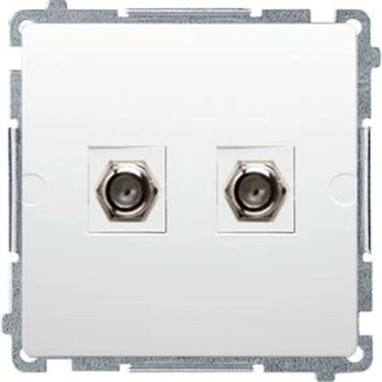Kontakt-Simon Dual-Antennenbuchse Typ F Basic Bia Bmaf2.01/11