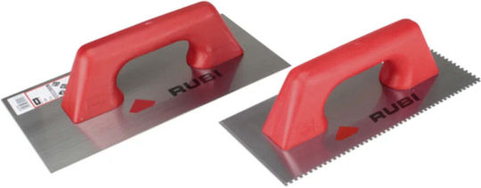 Rubi Spatula Metallic Serrated 8x8mm with Plastic Handle