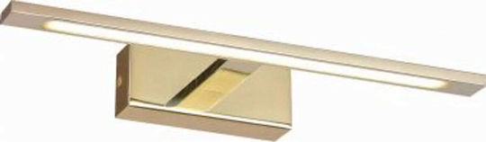 Light Prestige Μοντέρνο Φωτιστικό Μπάνιου με Ενσωματωμένο LED και Φυσικό Λευκό Φως Χρυσό 41.5x13.5x5εκ.