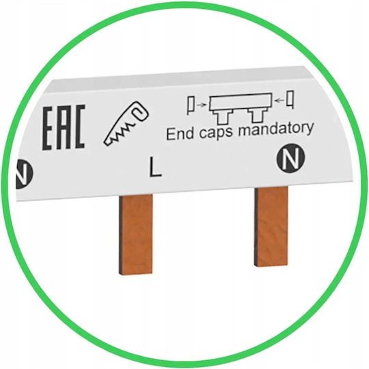 Schneider Electric Ράγα Στερέωσης για Φωτιστικά 57τμχ