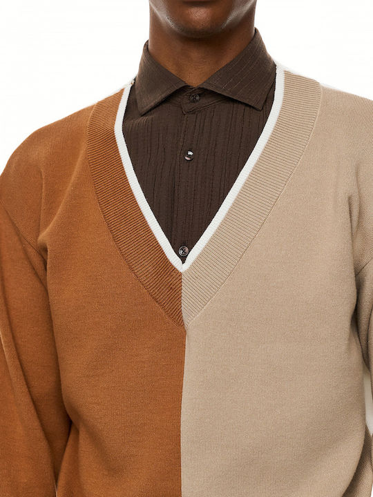 Herrenbluse Braun