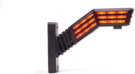 Led Dreifaches Seitenvolumenleuchte Typ Horn Kurze Funktion Blitz 12v24v Was Rechts