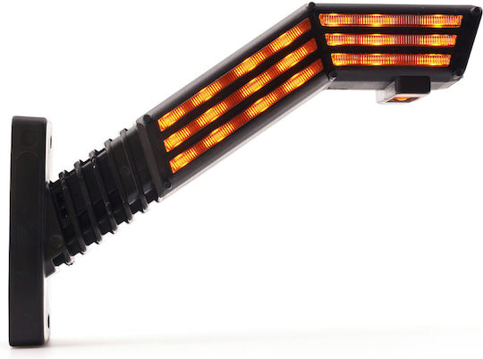 Led Triplu Lumina Laterală De Gabarit Tip Corn Lung Funcție Semnalizare 12v24v Was Stângă