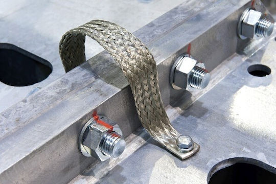 Медно Кабел Заземяване Клеми 300mm 8 5/8 5mm Сечение 10mm²