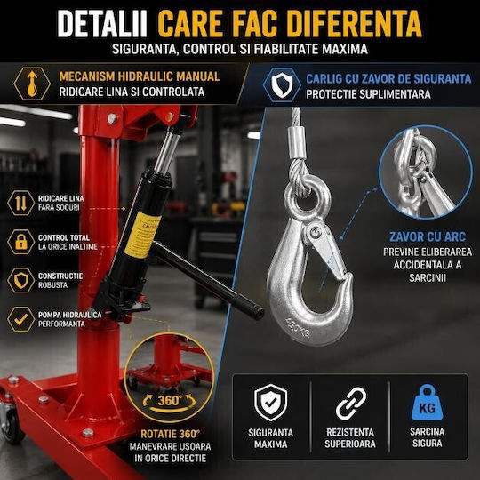 Kraft & Dele Sistem pentru transportul și ridicarea încărcăturilor pentru încărcătură cu greutate de până la 450 kg
