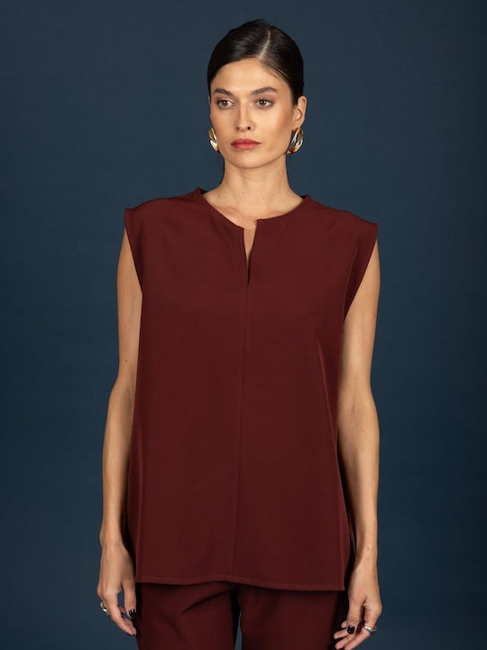 Women's Blouse Wine
