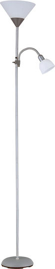 Platinet Lampadar De Podea Înălțime 180 Cm Gri Platinet Lampadar De Podea Înălțime 180 Cm Gri