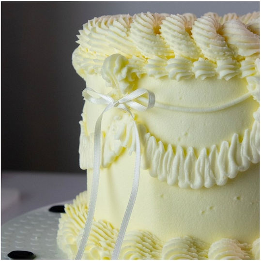 Set White Bow Cake Toppers Sticks 8 Pcs Pme