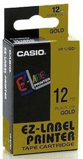 Casio Etikettendrucker-Band in Schwarz Farbe Kompatibel mit Casio XR(EZ-Label)