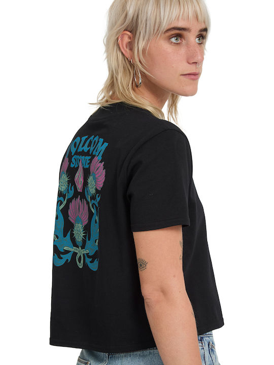 Дамски къс топ Blk/black