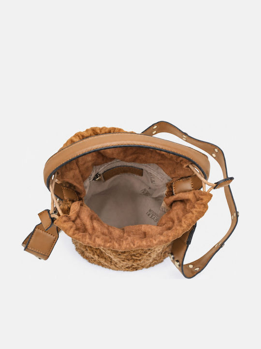 Damenfellbeutel Camel