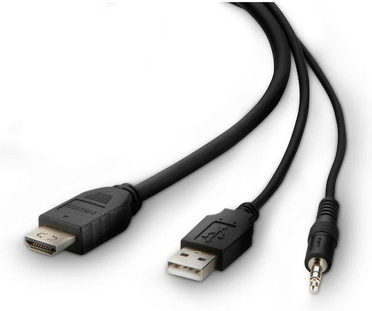 Belkin F1dn1ccbl Καλώδιο Kvm Μαύρο 3 M