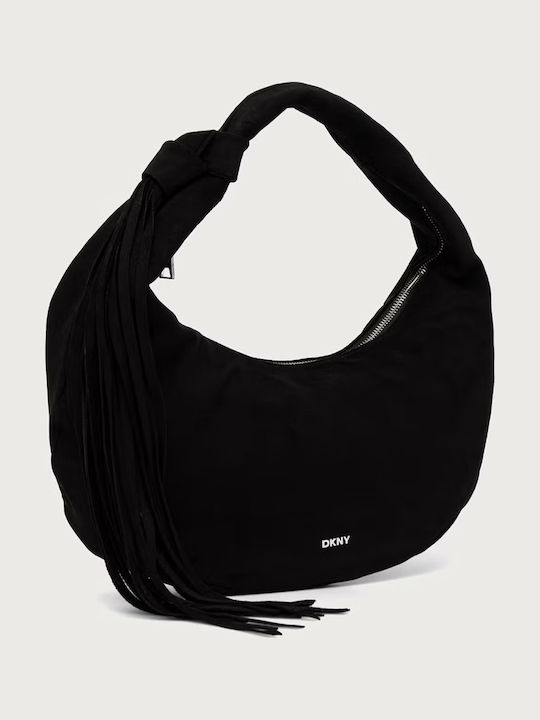 DKNY Дамска чанта тип хобо от велур