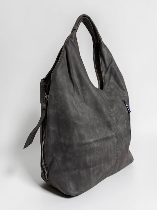 Damen Hobo Tasche Grau