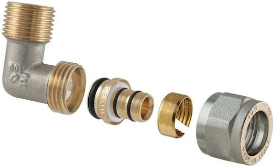 Tdm Brass Διπλή Αποσπώμενη Γωνία 1475e 18x3/4 W