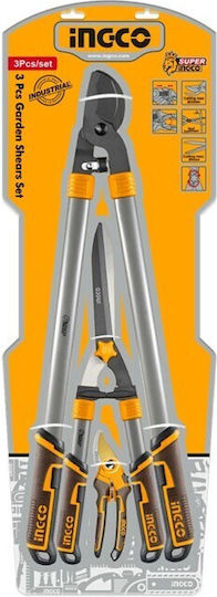 Ingco Gartenschere Set 3 Stück