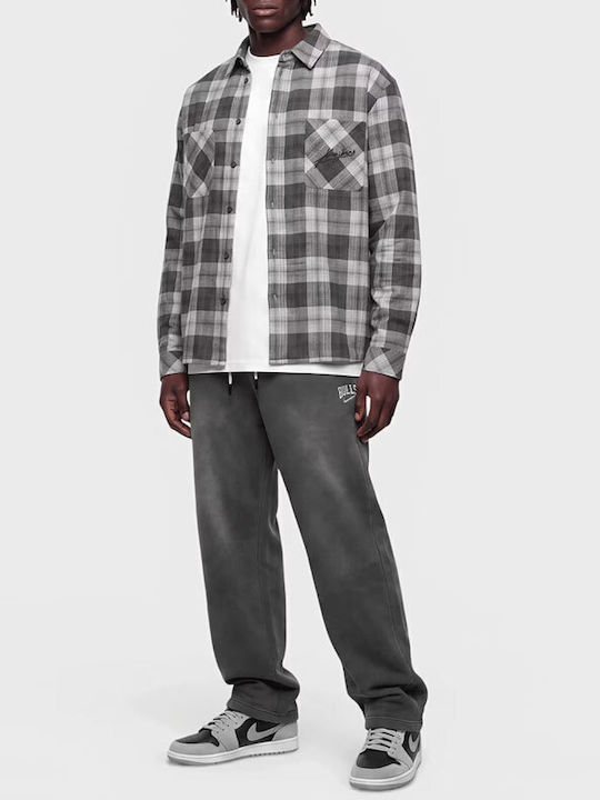 Long Sleeve Flannel Shirt in Oversized Fit, Checked Multicolour