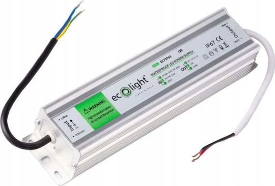 Eco Light Αδιάβροχη Ταινία LED 12V με Τροφοδοτικό