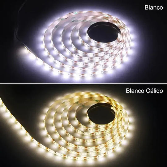 LED-Streifen USB 5V Warmes Weiß Licht 5m mit Bewegungssensor & Netzteil