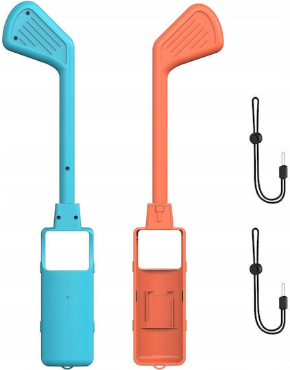 2x Golf Club Sticks Golf Joy-con Nintendo Switch 2 Nsw 2 Blue Orange Jys-ns2265