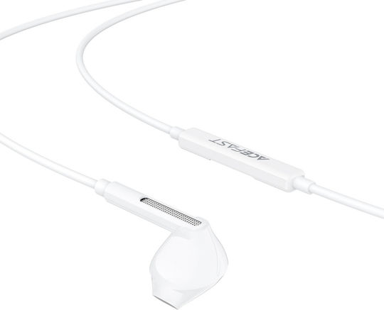 Earbuds Handsfree Ακουστικά με Βύσμα USB-C Λευκό