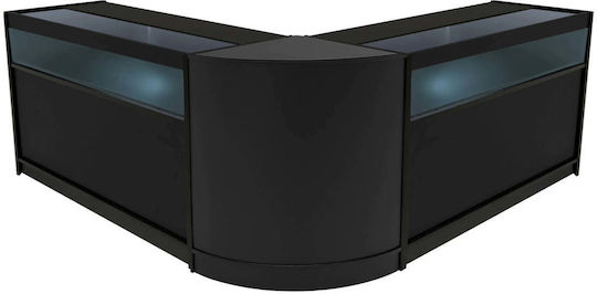 Iris Led Shop Counter Set Cm60 & 2 X B1500 Schwarz