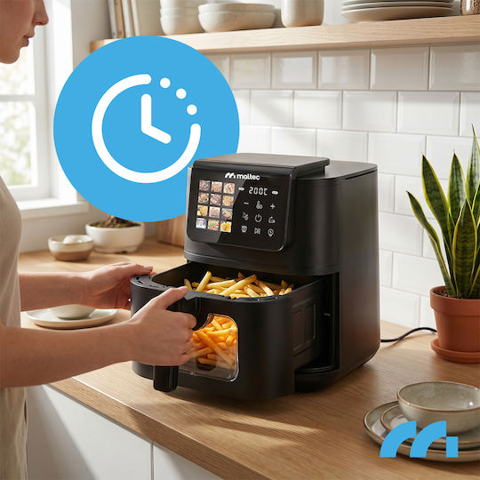 MalTec Air Fryer 8lt Μαύρο