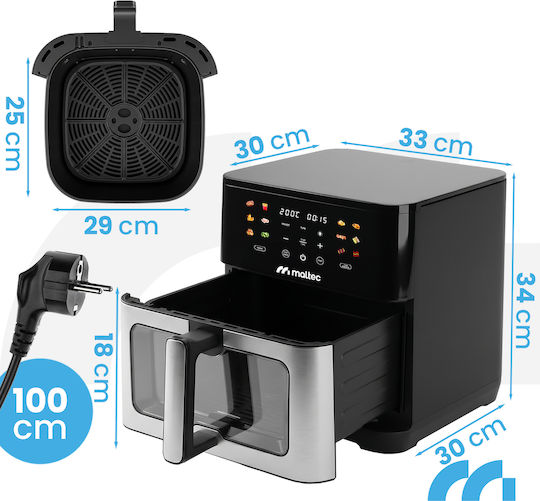 MalTec Friteuză cu Aer 10l Neagră