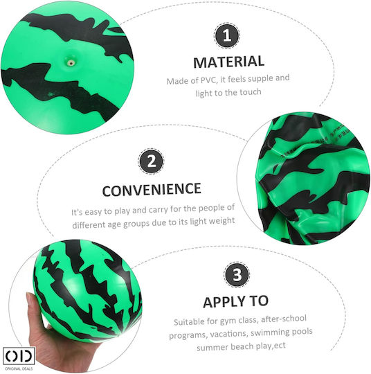 Minge De Plajă Apă Piscină Design Pepene Verde Cauciuc Pvc Diametru 24 Cm Fără Supapă Original Deals