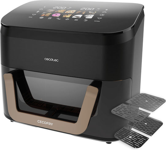 Cecotec Cecofry&Grill Smokin' 11000 Plus Air Fryer με Διπλό Αποσπώμενο Κάδο 11lt Γκρι