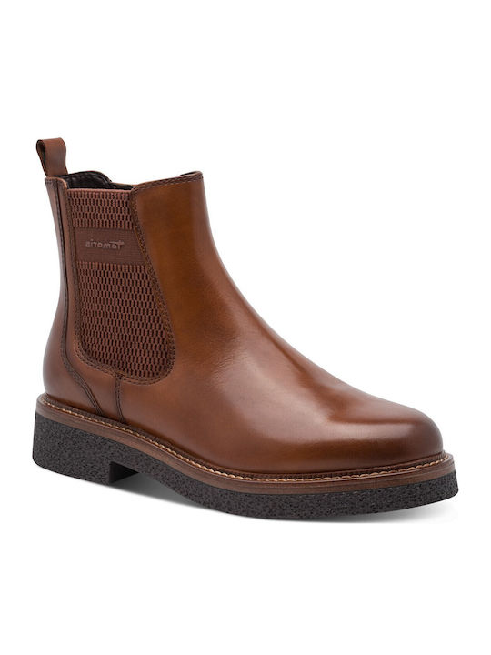 Ghete Chelsea Dama de Piele Tabac