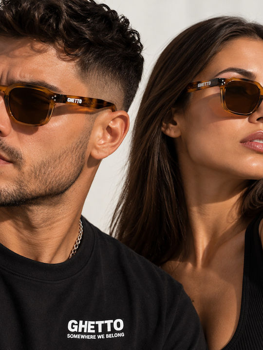 Ghetto Ochelari De Soare Multicolori Cu Culoare Full Face