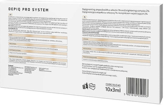 Apis Depiq Pro System Серум за Пигментация А-арбутин 1% Комплекс за Светльо 2% 10x3ml